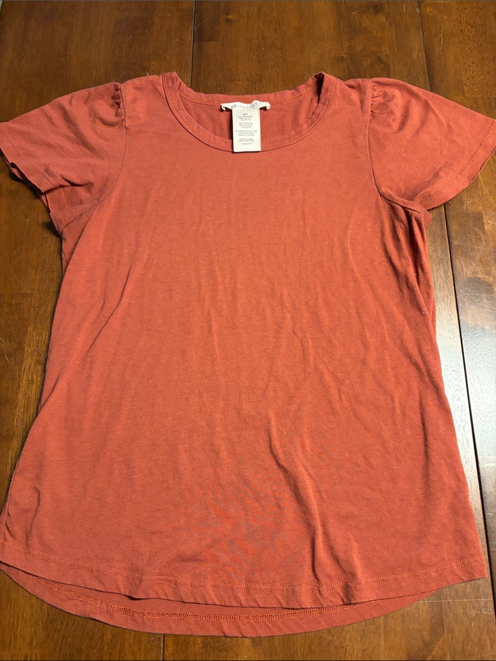 Philosophy Short Sleeve Tee in Dusty Coral
